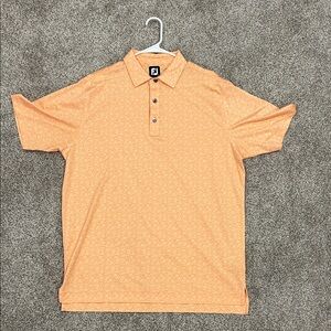 FootJoy Men's Light Orange Polo Shirt